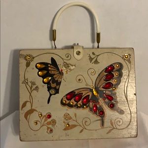 Vintage wood box Purse